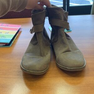 Clarks Camzin Strap Brown Ankle Boots